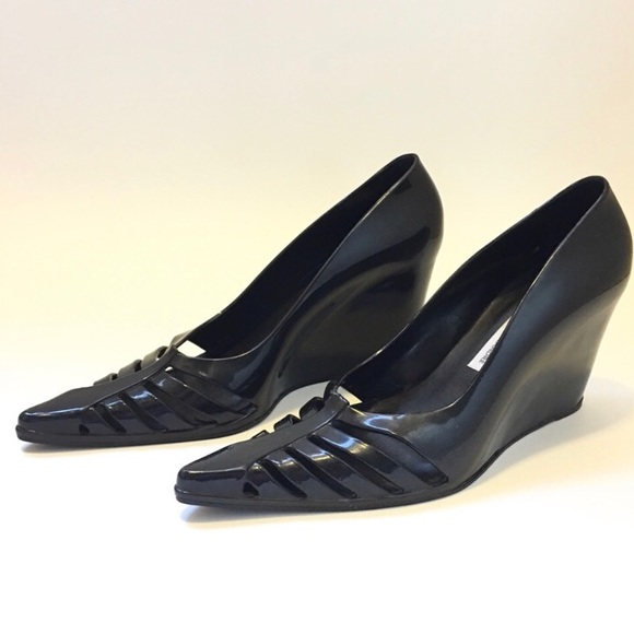 Melissa + Alexandre Herchcovitch Jelly Wedge Heels - Picture 1 of 7